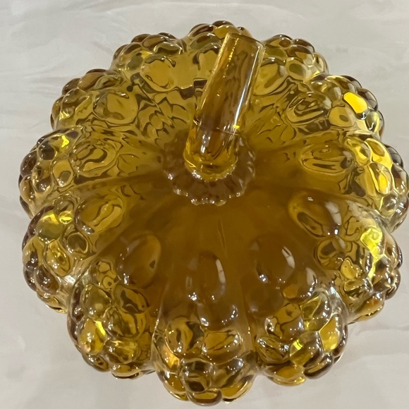 Cracker Barrel Amber glass 2 piece candy dish - Picture 10 of 13